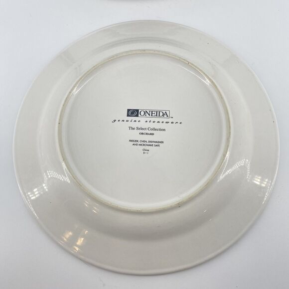 Set of 4 Oneida The Select Collection Orchard Dinner Plate 10 3/4” - Picture 3 of 6